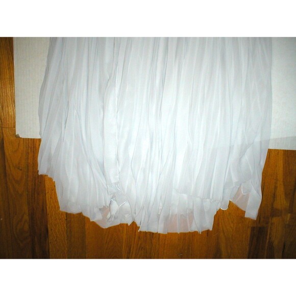 New Womens 8 NWT MSGM Dress Evening Gown Pale Light Gray Italy 44 Long Designer - Picture 4 of 8